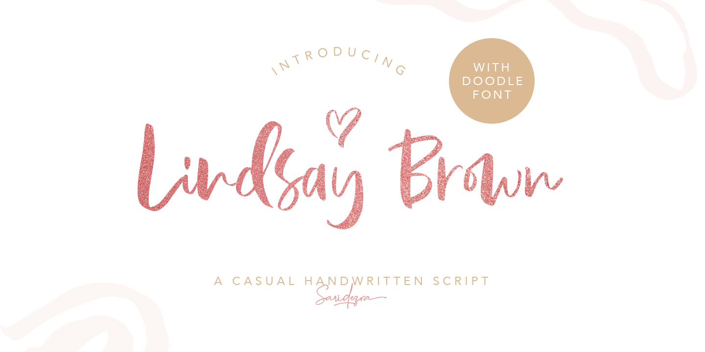 Lindsay Brown Doodle Font preview